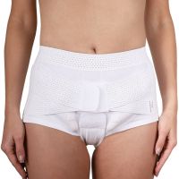 Бандаж грыжевой паховый "Крейт" №4 (белый) Б-456 трусы (100-104см)